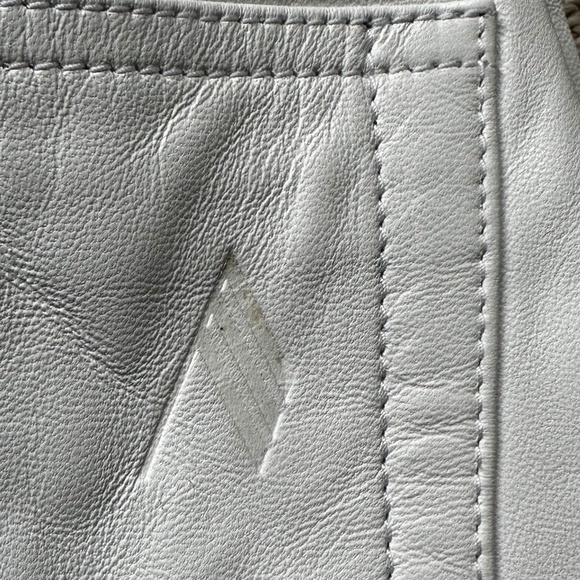 THE ATTICO Incredible Slimming Luxe White Leather Pants Sz 38 - Picture 6 of 9